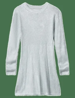 SILVER COATED LS SWEATER DRESS - Långärmade vardagsklänningar