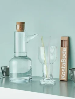 Sipsavor rosa/gul 200mm 2-pack - Serveringstillbehör