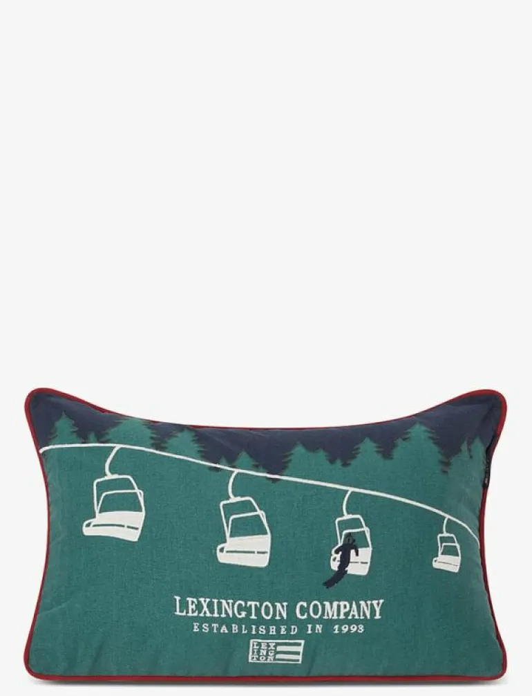 Ski Lift Organic Cotton Twill Pillow - Kuddfodral