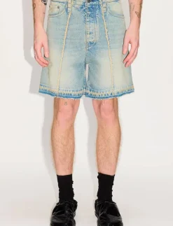 Skid Shorts Light Blue Sandy Mix - Jeansshorts