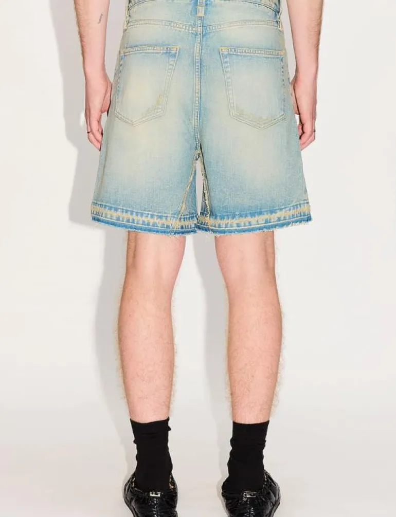 Skid Shorts Light Blue Sandy Mix - Jeansshorts