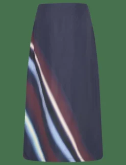Skirt in ray print - Midi kjolar