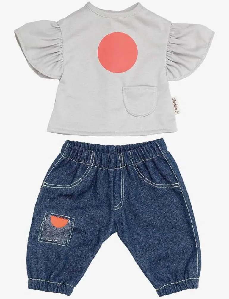 SKRÅLLAN JEANS & T-SHIRT 45 CM - Dockkläder