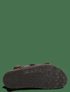 SL GASTON LEATHER DK BROWN - Sandaler