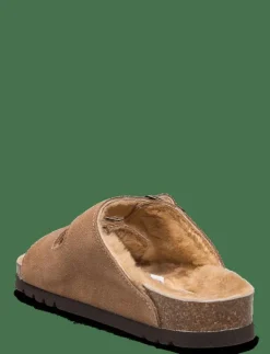 SL JOSEPHINE SUEDE TAUPE - Sandaler