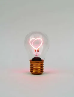 Sladdlös Glödlampa Hjärta - Bordslampor