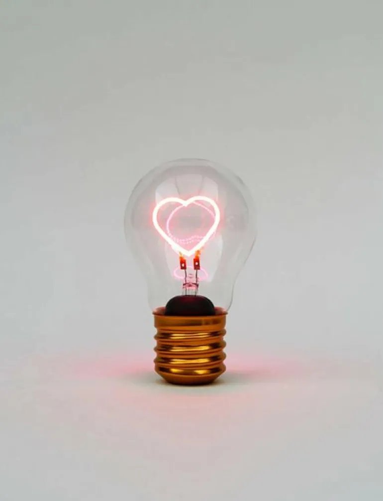 Sladdlös Glödlampa Hjärta - Bordslampor