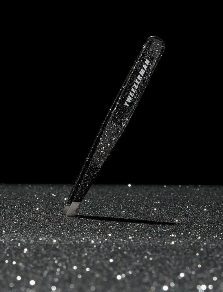 Slant Tweezer Sparkling Black Anniversary - Sminkborste