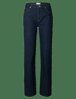 SLFALICE MW STRAIGHT MOON BLUE JEANS - Straight jeans