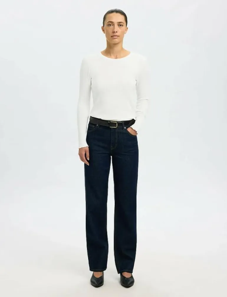 SLFANNA LS CREW NECK TEE S NOOS - Långärmade toppar