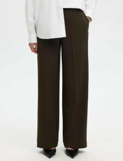 SLFEMMA-TARA MW WIDE PANT NOOS - Kostymbyxor