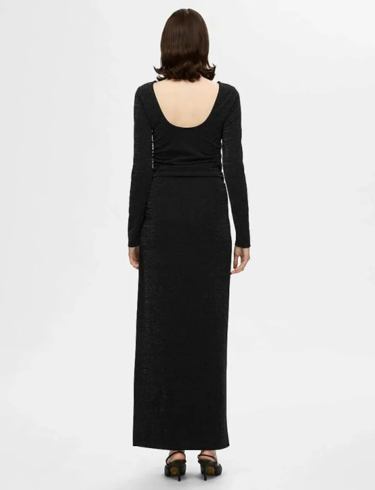 SLFMARWA LS DEEP REVERSIBLE ANKLE DRESS - Maxiklänningar
