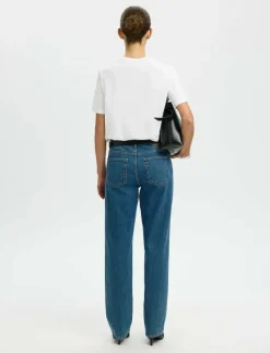 SLFRELAX COLWOMAN SS MOCK NECK TEE NOOS - T-shirts