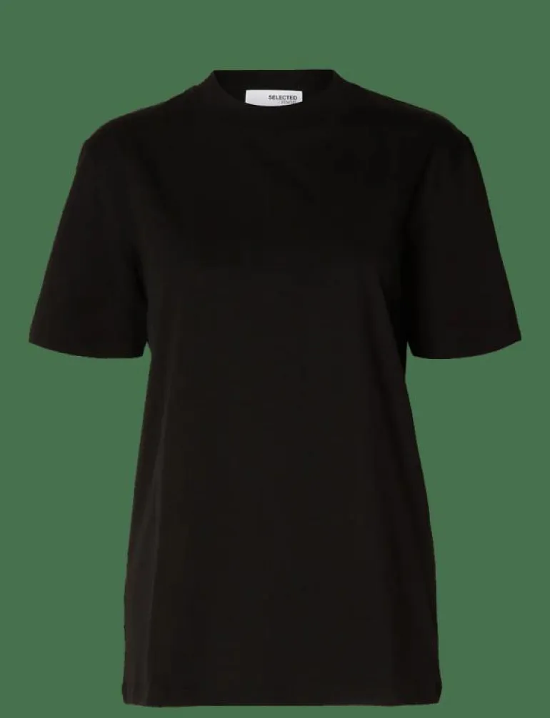 SLFRELAX COLWOMAN SS MOCK NECK TEE NOOS - T-shirts