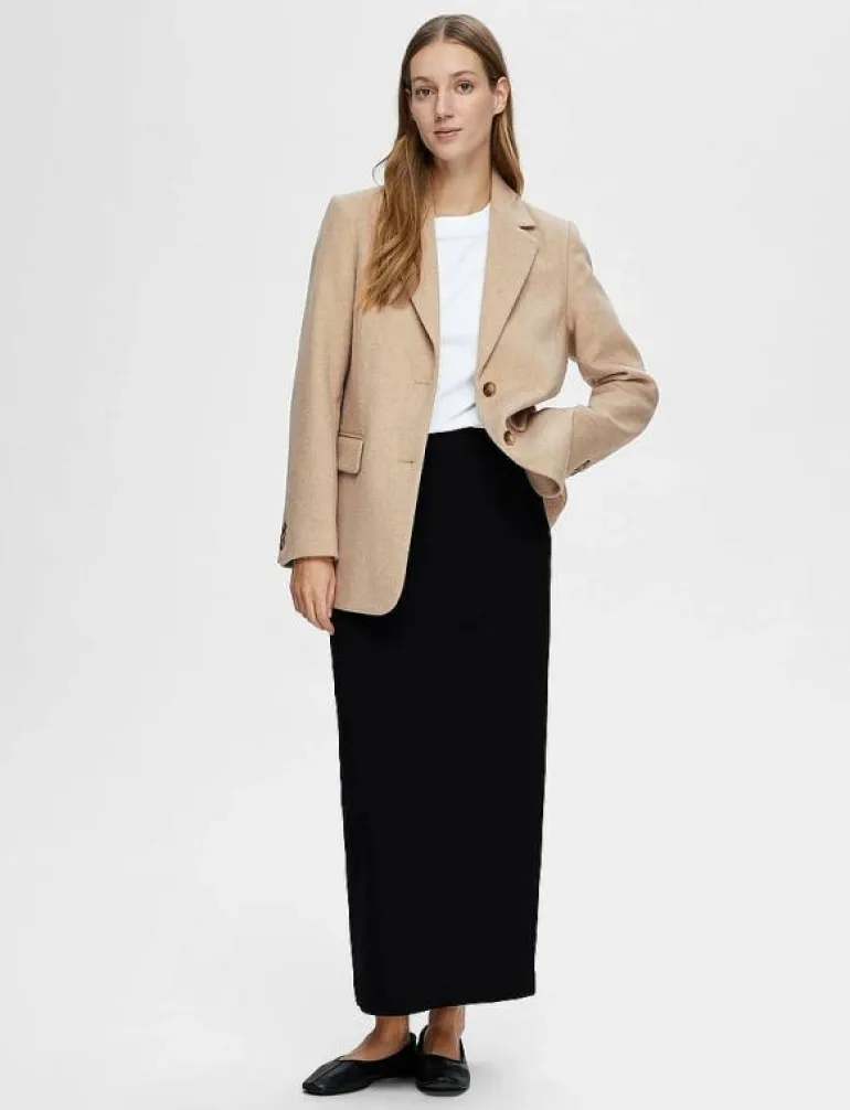 SLFSHELLY MW ANKLE SKIRT NOOS - Maxikjolar