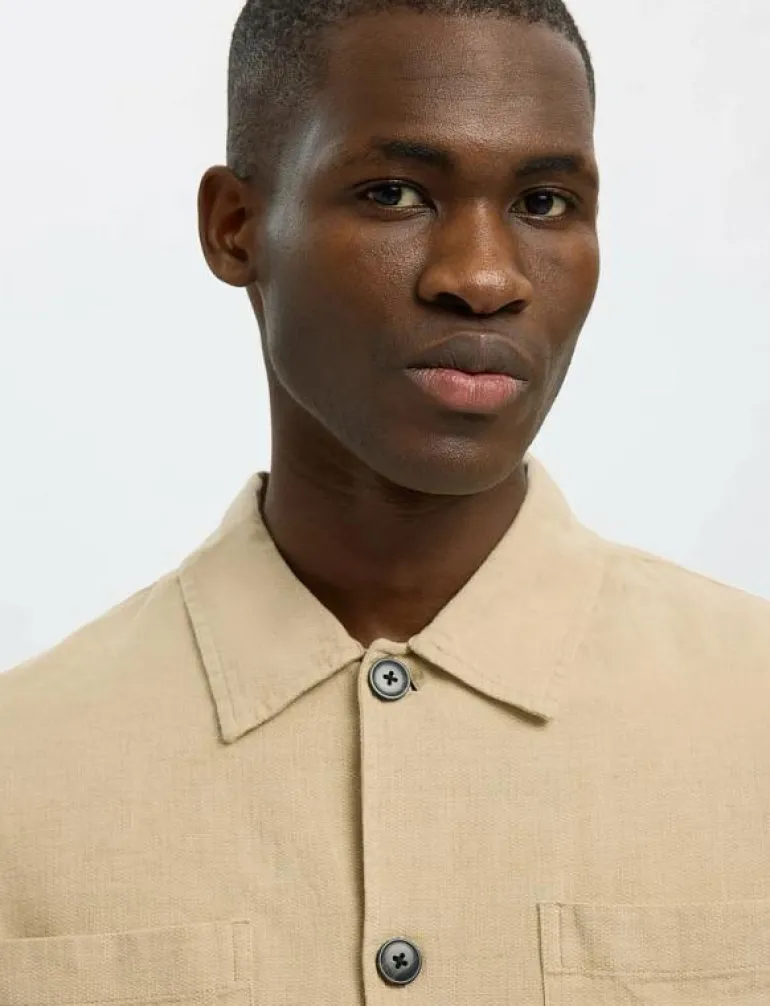 SLH-BRODY SUN OVERSHIRT LS NOOS - Jackor & rockar