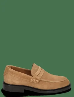 SLHCARTER SUEDE LOW PENNY LOAFER - Loafers