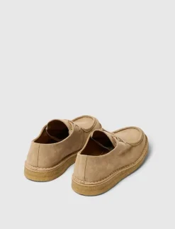 SLHCHRISTIAN SUEDE WEDGE MOC-TOE SHOE - Moc toe skor