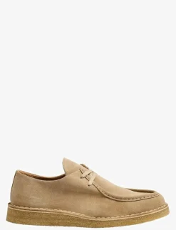 SLHCHRISTIAN SUEDE WEDGE MOC-TOE SHOE - Moc toe skor