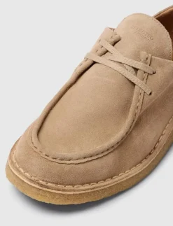 SLHCHRISTIAN SUEDE WEDGE MOC-TOE SHOE - Moc toe skor