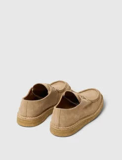 SLHCHRISTIAN SUEDE WEDGE MOC-TOE SHOE - Moc toe skor