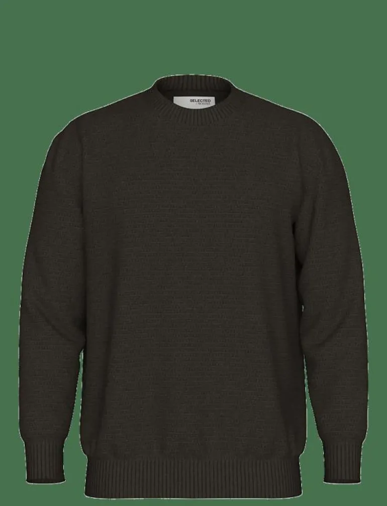 SLHHENNY LS KNIT RELAXED CREW NECK - Rundhalsad