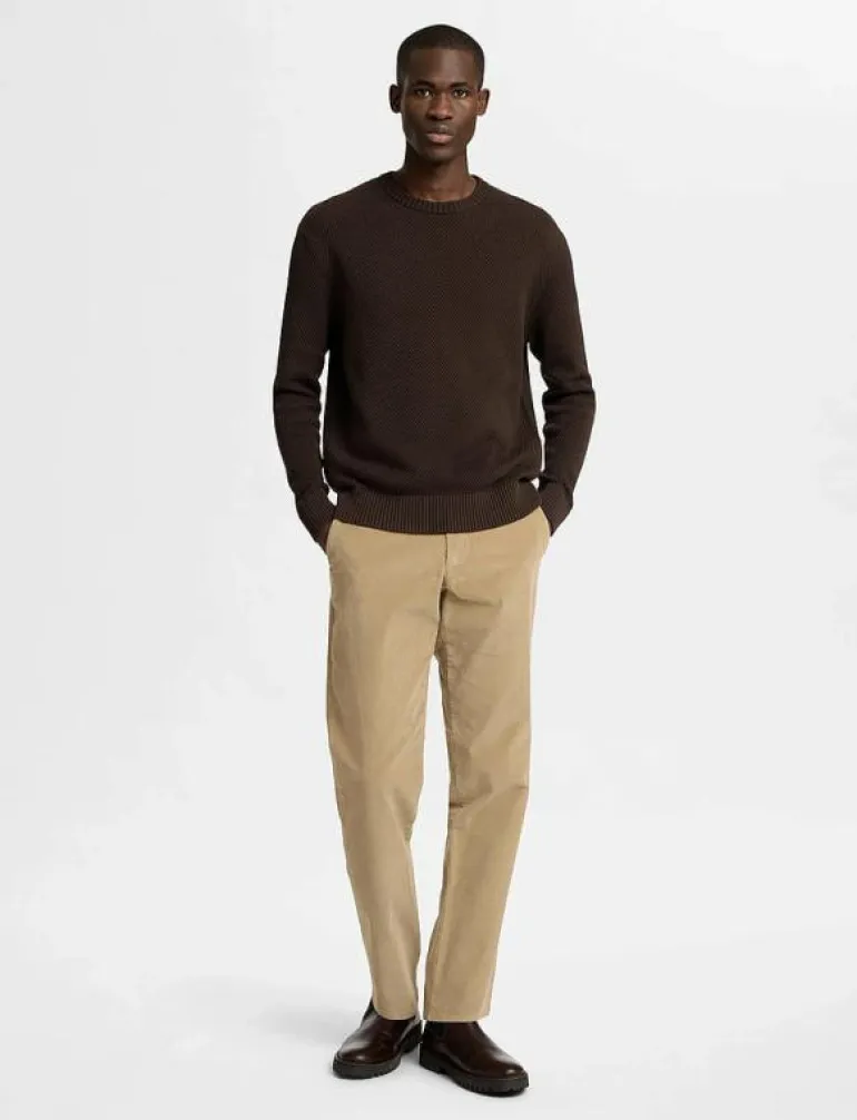 SLHHENNY LS KNIT RELAXED CREW NECK - Rundhalsad