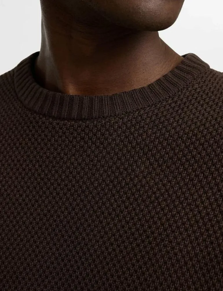 SLHHENNY LS KNIT RELAXED CREW NECK - Rundhalsad