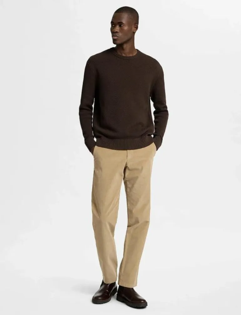 SLHHENNY LS KNIT RELAXED CREW NECK - Rundhalsad