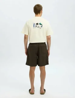 SLHLOOSE-MAGNUS SUN STRING SHORTS - Linneshorts
