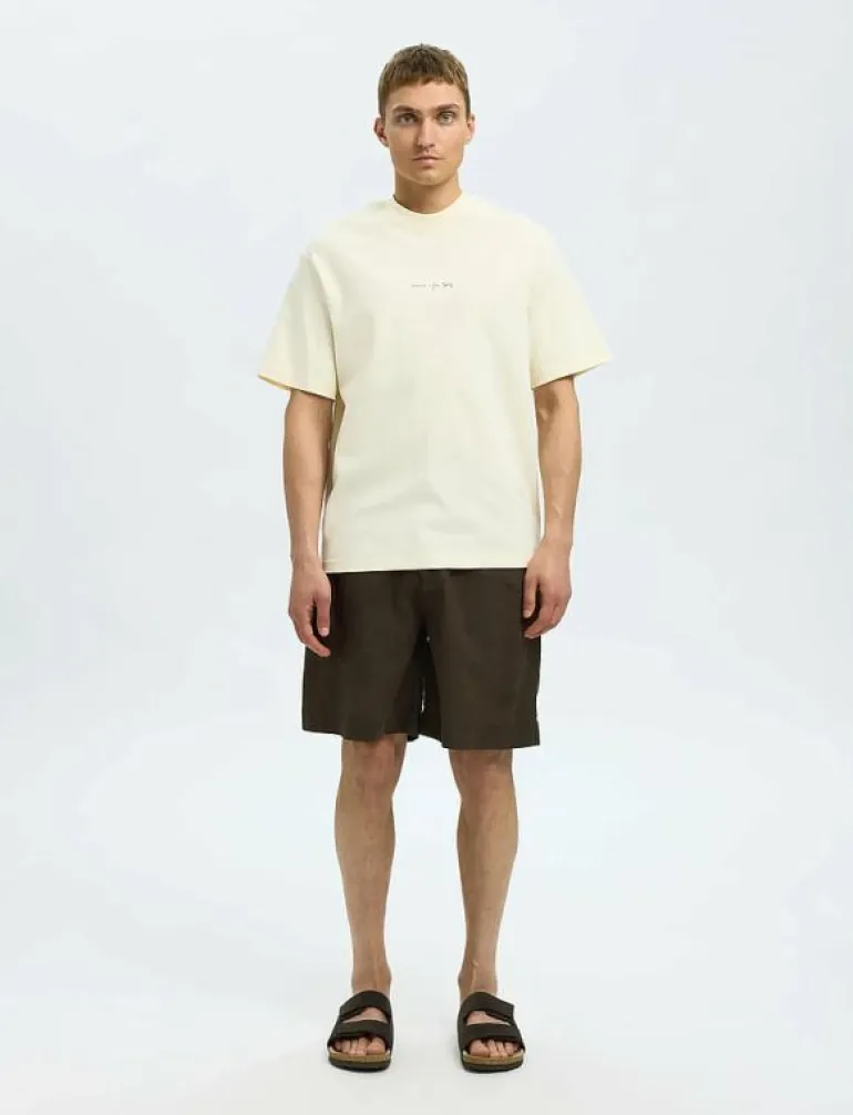 SLHLOOSE-MAGNUS SUN STRING SHORTS - Linneshorts