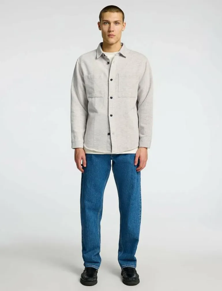 SLHREGHANK HERRINGBONE OVERSHIRT - Jackor & rockar