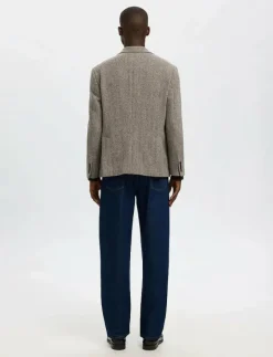 SLHREG-MORRIS HBONE WOOL BLEND DB BLZ - Dubbelknäppta kavajer
