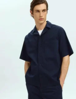SLHRELAXED JONAS SS SHIRT RESORT EX - Kortärmade