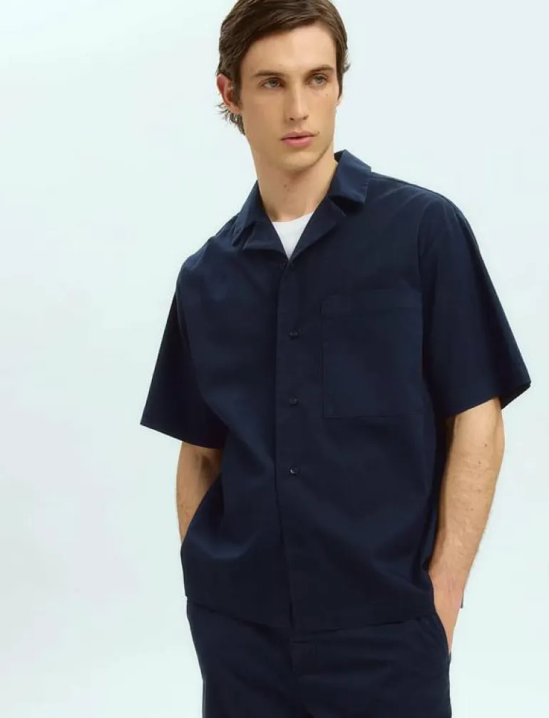 SLHRELAXED JONAS SS SHIRT RESORT EX - Kortärmade