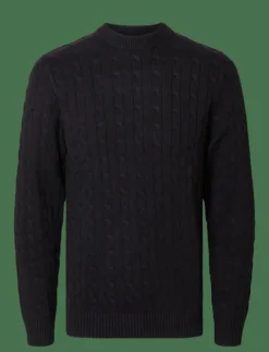 SLHRYAN STRUCTURE CREW NECK - Rundhalsad