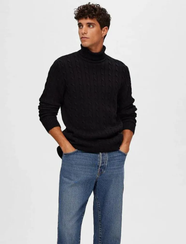 SLHRYAN STRUCTURE ROLL NECK - Polokrage