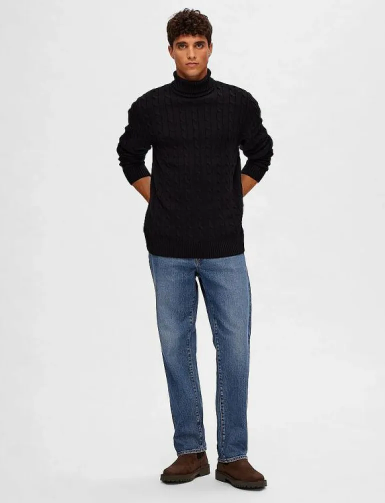 SLHRYAN STRUCTURE ROLL NECK - Polokrage