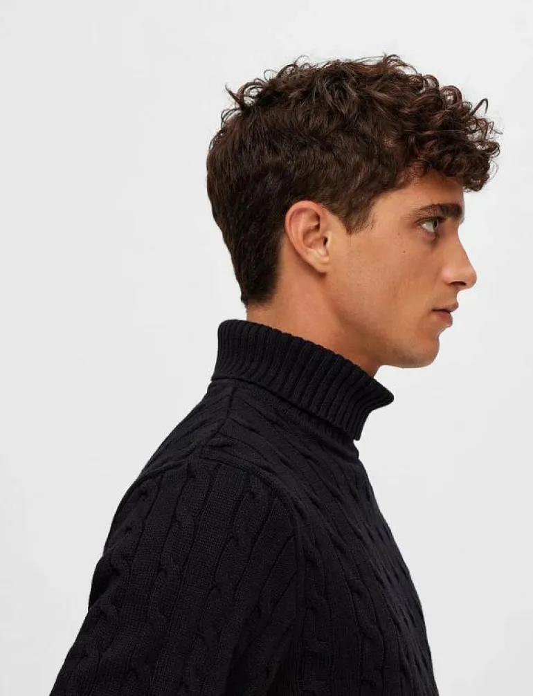 SLHRYAN STRUCTURE ROLL NECK - Polokrage