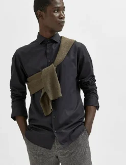 SLHSLIMETHAN SHIRT LS CUT AWAY - Business skjortor