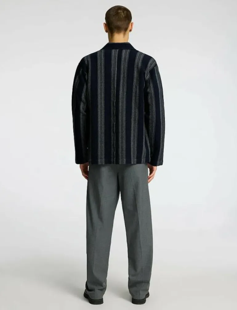 SLHTONY WAFFLE STRIPE OVERSHIRT - Jackor & rockar