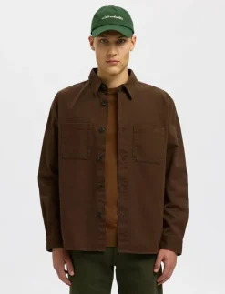 SLHTRAVIS TWILL OVERSHIRT LS NOOS - Jackor & rockar