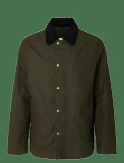 SLHWALTER WAXED COTTON 2.0 JKT NOOS - Tunna jackor
