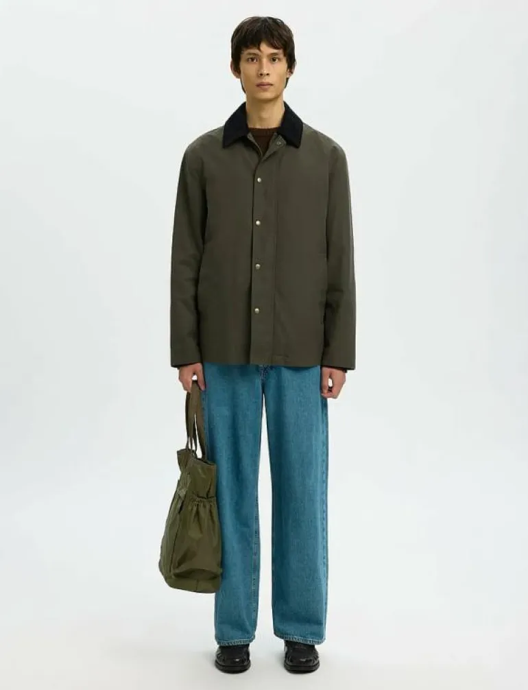 SLHWALTER WAXED COTTON 2.0 JKT NOOS - Tunna jackor