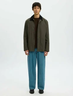 SLHWALTER WAXED COTTON 2.0 JKT NOOS - Tunna jackor