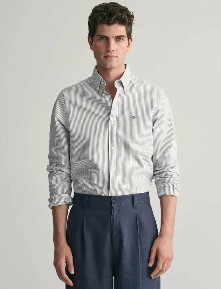 SLIM CLASSIC OXFORD STRIPE SHIRT - Randiga skjortor