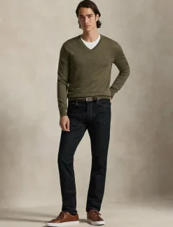 Slim Fit Washable Wool V-Neck Sweater - V-ringat