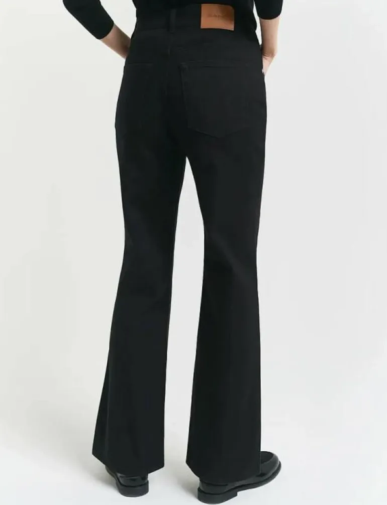 SLIM FLARE STRETCH JEANS - Utsvängda jeans