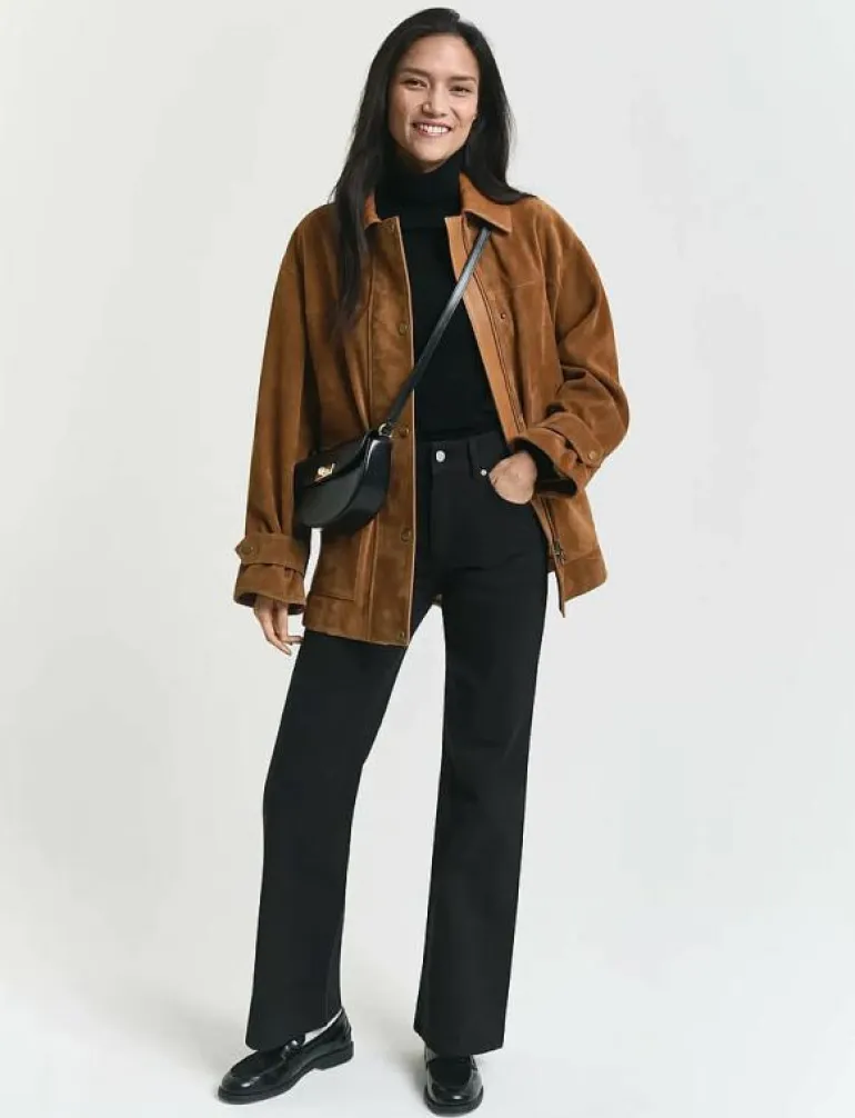 SLIM FLARE STRETCH JEANS - Utsvängda jeans
