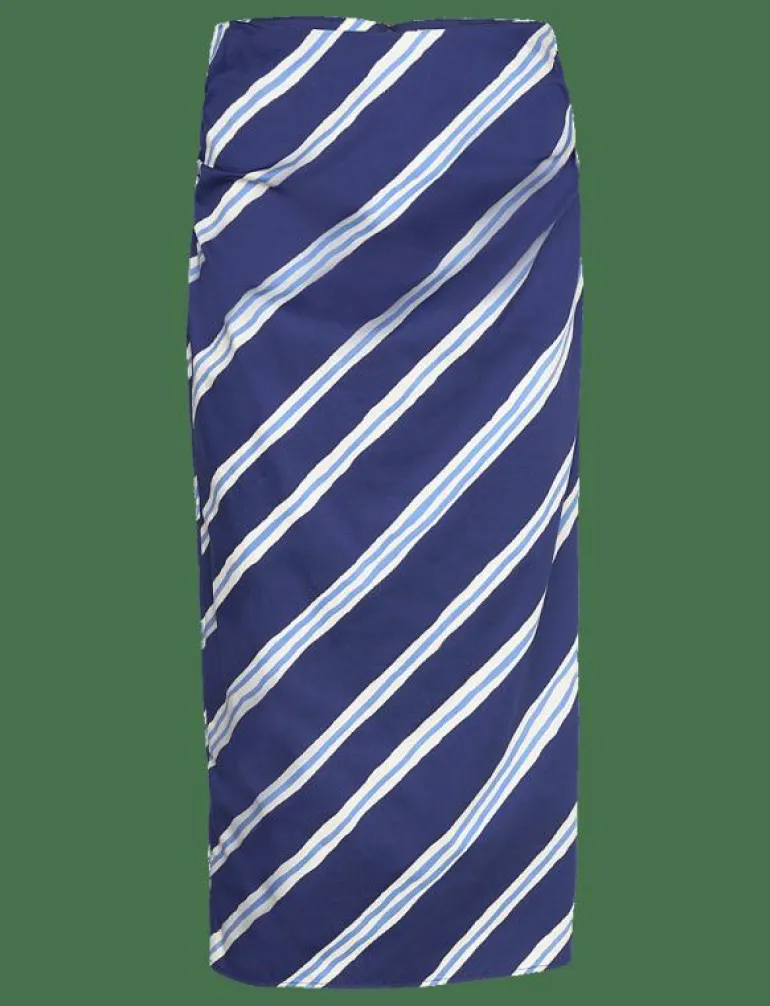 Slit striped skirt - Midi kjolar